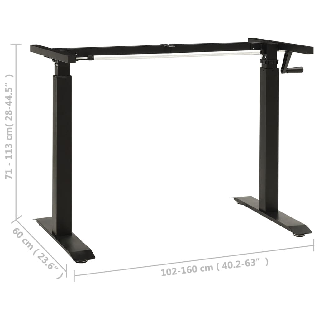 Schreibtisch-Gestell Manuell Höhenverstellbar Handkurbel - Premium Arbeitsplätze im Großraumbüro - Just €200.26! Shop now at homesales4u