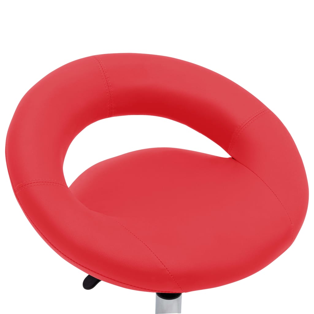 Arbeitshocker auf Rollen Rot Kunstleder - Premium Bürostühle - Just €81.67! Shop now at homesales4u
