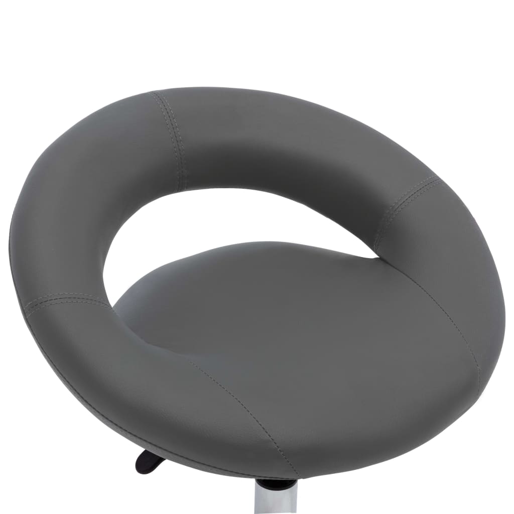 Arbeitshocker auf Rollen Grau Kunstleder - Premium Bürostühle - Just €84.11! Shop now at homesales4u