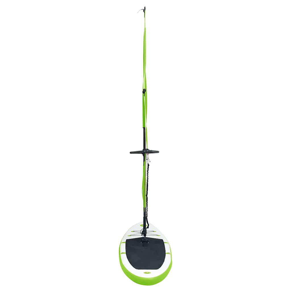 Aufblasbares SUP-Board mit Segel Set Grün und Weiß - Premium Paddelboards - Just €810.18! Shop now at homesales4u