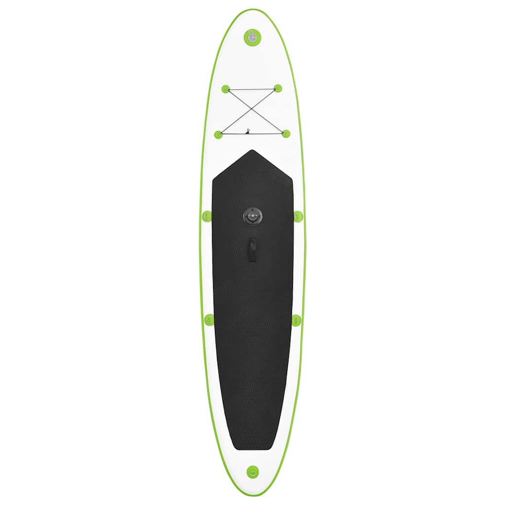 Aufblasbares SUP-Board mit Segel Set Grün und Weiß - Premium Paddelboards - Just €810.18! Shop now at homesales4u