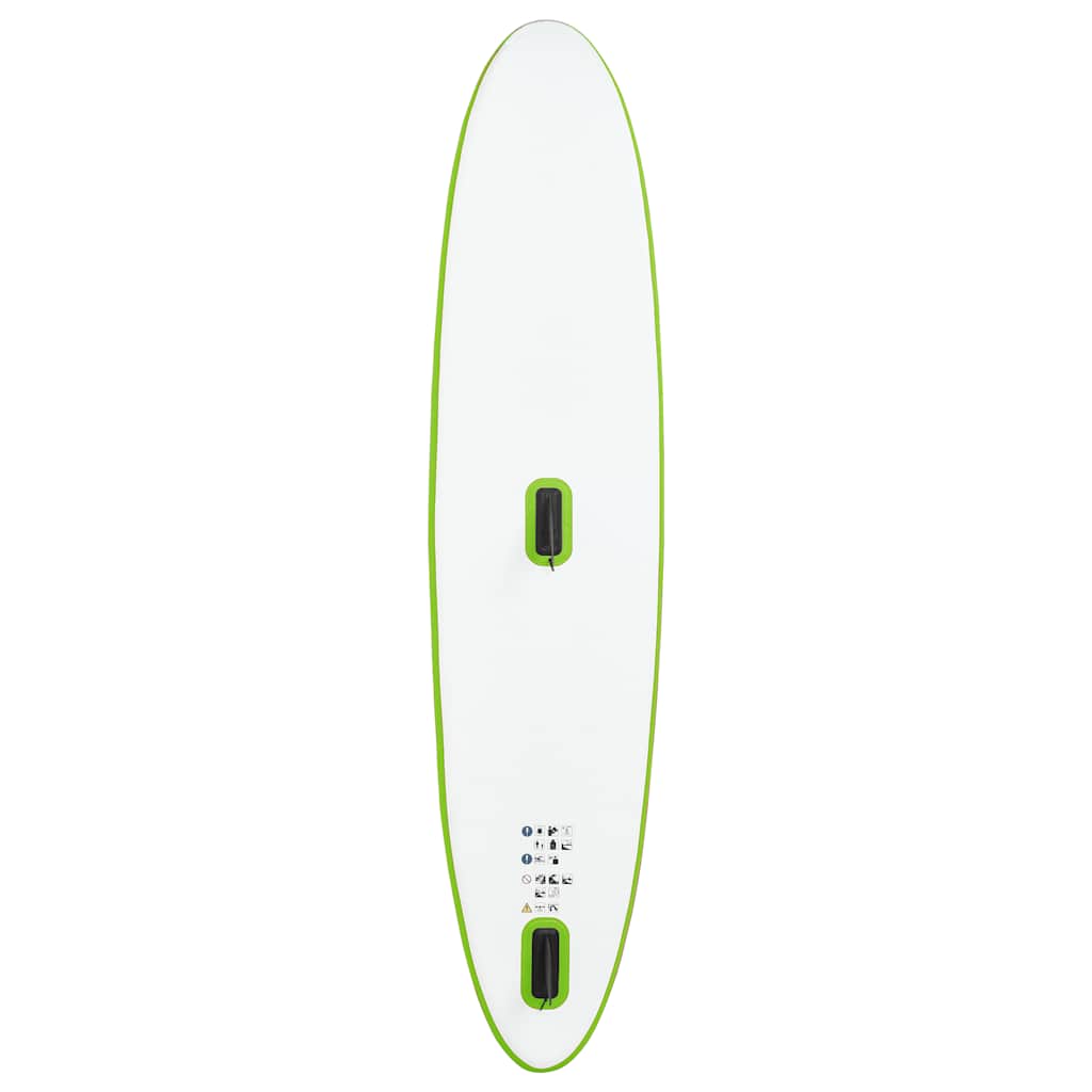 Aufblasbares SUP-Board mit Segel Set Grün und Weiß - Premium Paddelboards - Just €810.18! Shop now at homesales4u