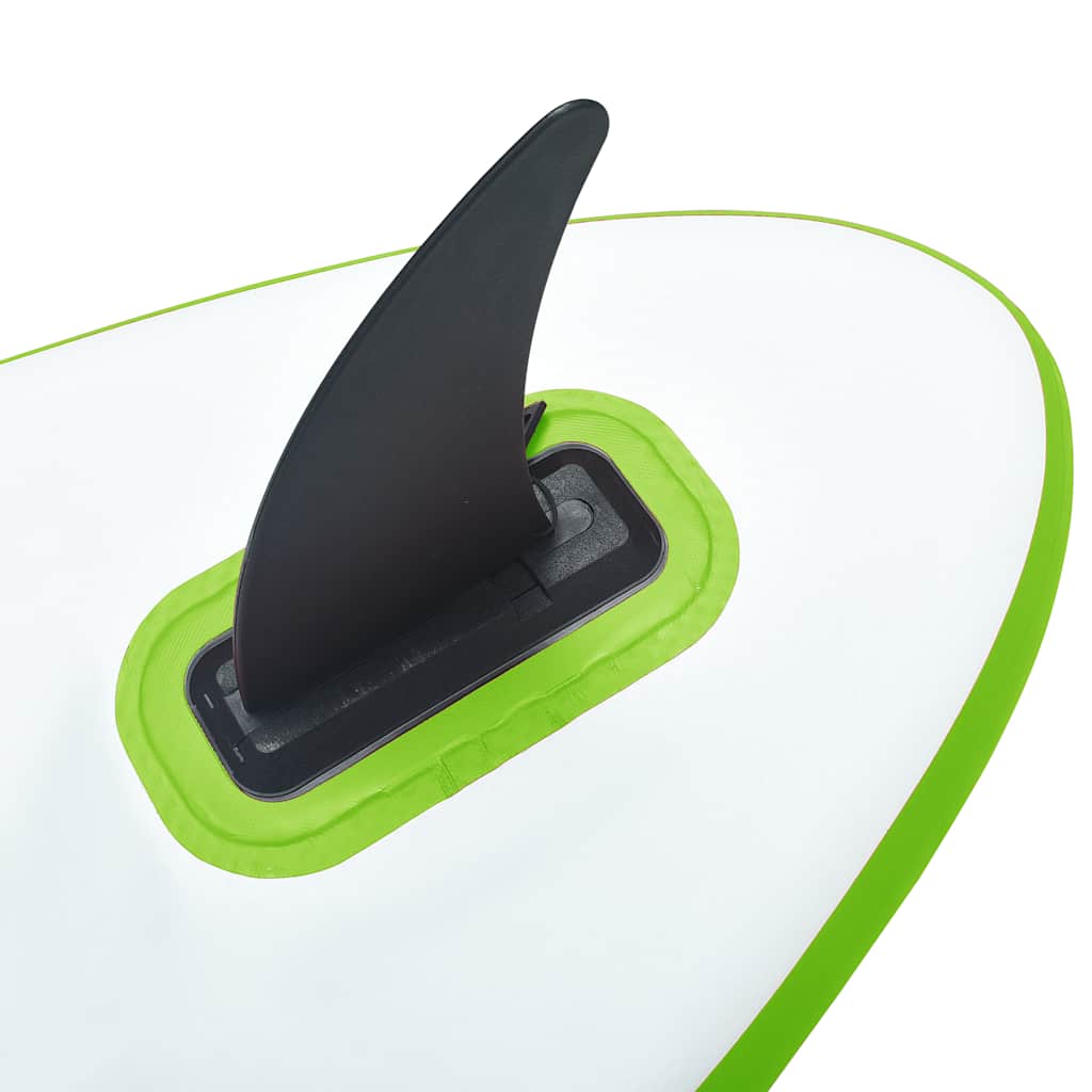 Aufblasbares SUP-Board mit Segel Set Grün und Weiß - Premium Paddelboards - Just €810.18! Shop now at homesales4u