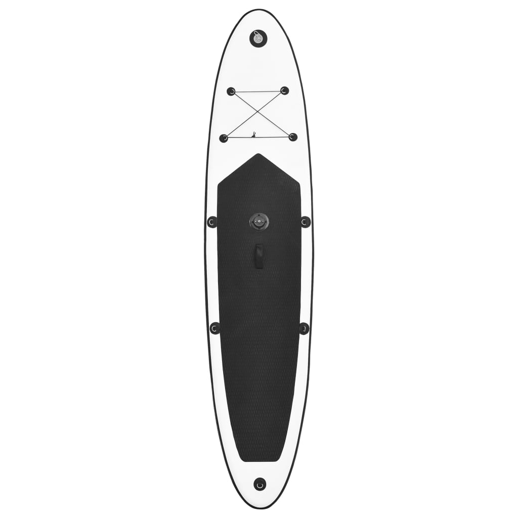 Aufblasbares SUP-Board mit Segel Set Schwarz und Weiß - Premium Paddelboards - Just €793.29! Shop now at homesales4u