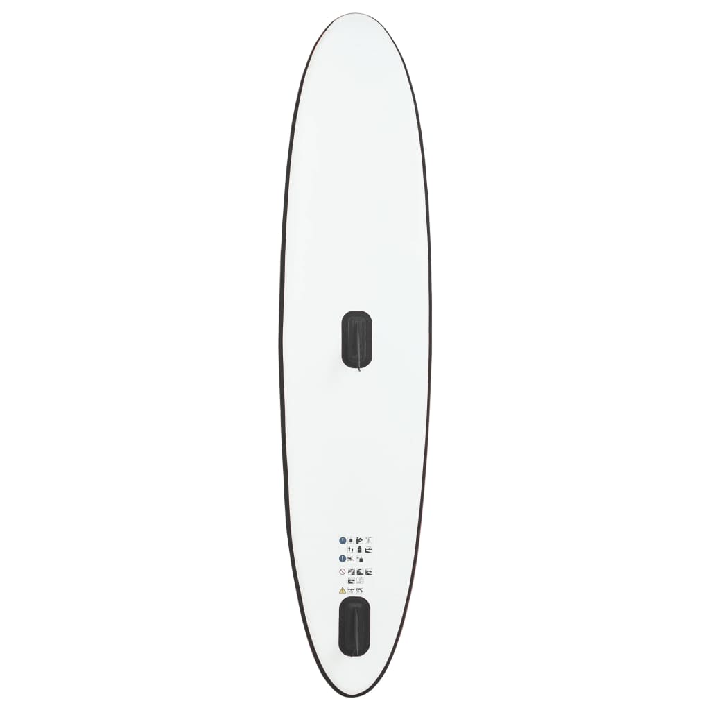Aufblasbares SUP-Board mit Segel Set Schwarz und Weiß - Premium Paddelboards - Just €793.29! Shop now at homesales4u