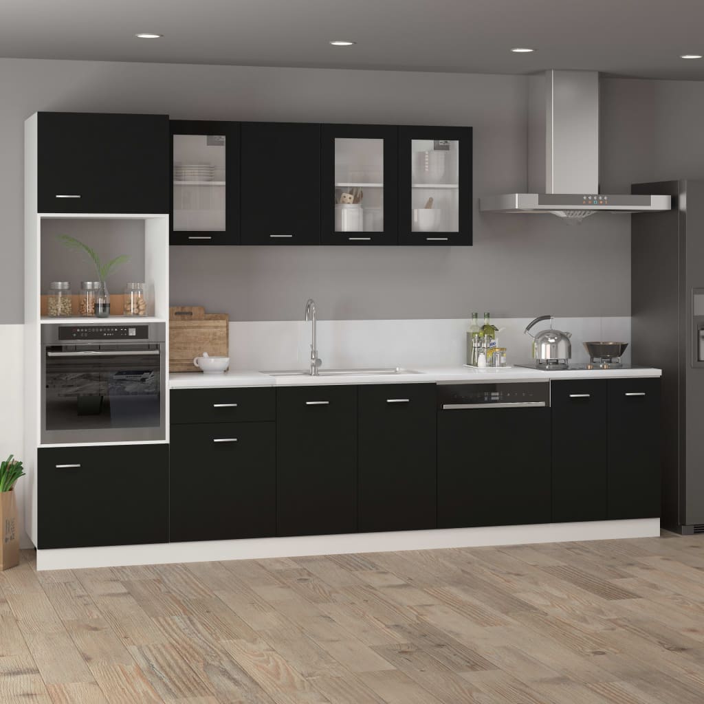 Unterschrank Lyon Schwarz 60x46x81,5 cm Holzwerkstoff - Premium Küchenschränke - Just €116.21! Shop now at homesales4u