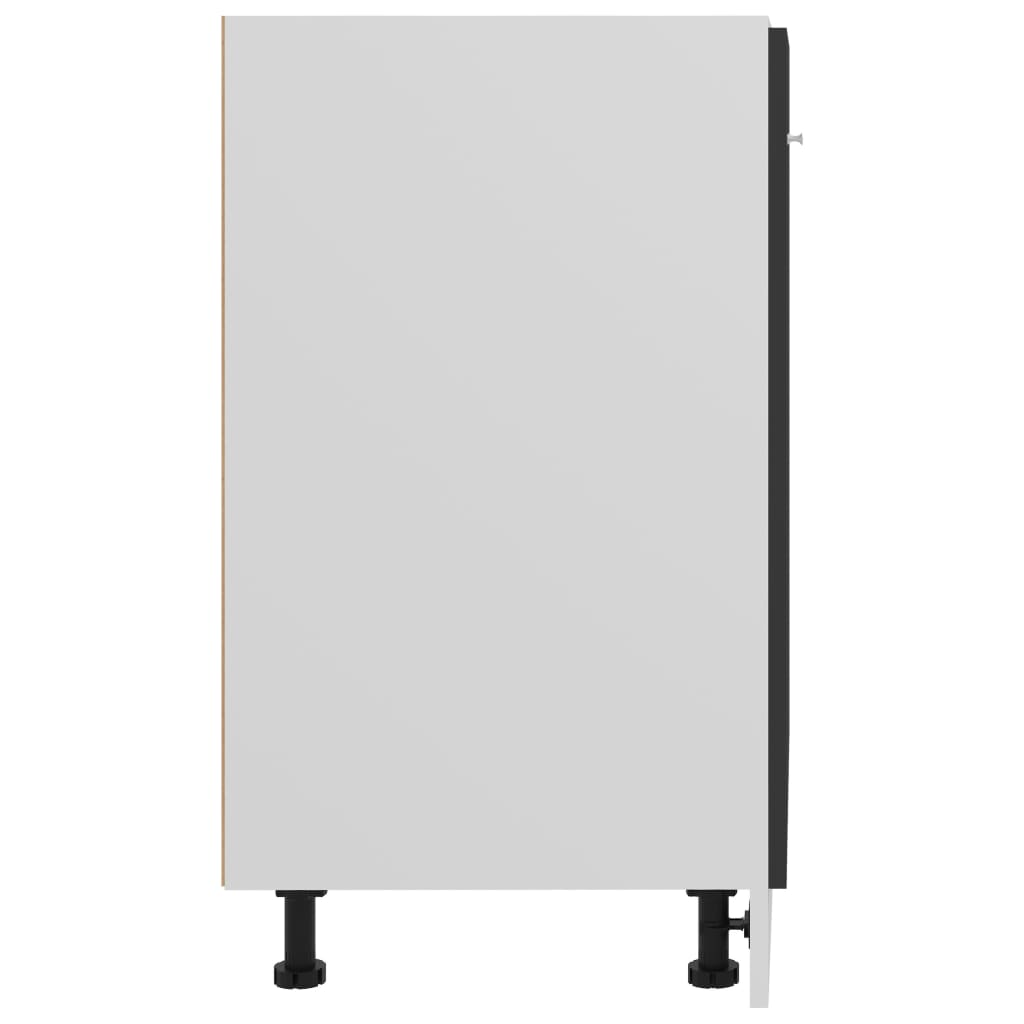 Unterschrank Lyon Schwarz 60x46x81,5 cm Holzwerkstoff - Premium Küchenschränke - Just €116.21! Shop now at homesales4u