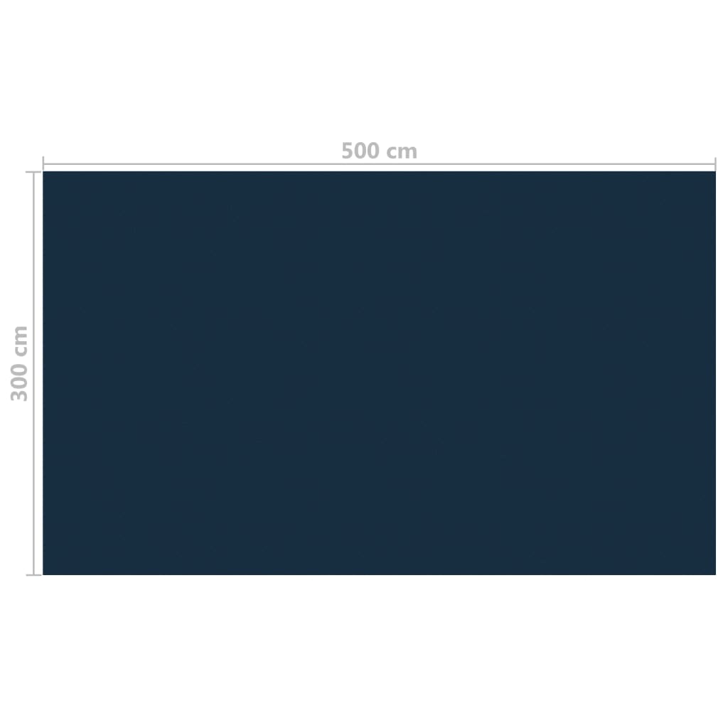 Treibende Pool-Solarplane PE 500x300 cm Schwarz und Blau - Premium Poolabdeckungen & -unterlagen - Just €64.16! Shop now at homesales4u