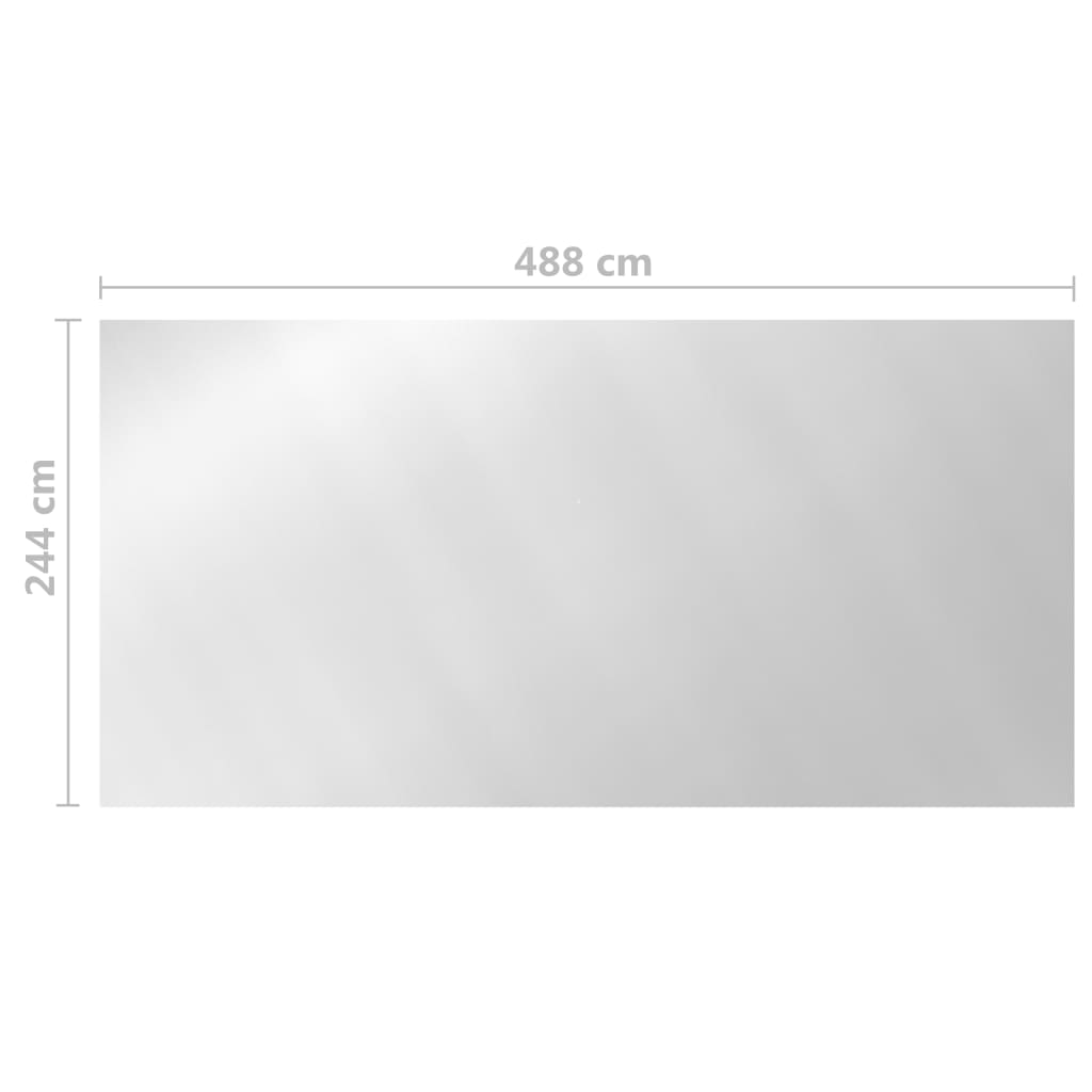 Poolabdeckung Silbern 488x244 cm PE - Premium Poolabdeckungen & -unterlagen - Just €46.86! Shop now at homesales4u