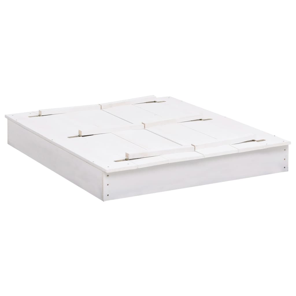 Sandkasten Tannenholz Weiß 95x90x15 cm - Premium Sandkästen - Just €133.60! Shop now at homesales4u