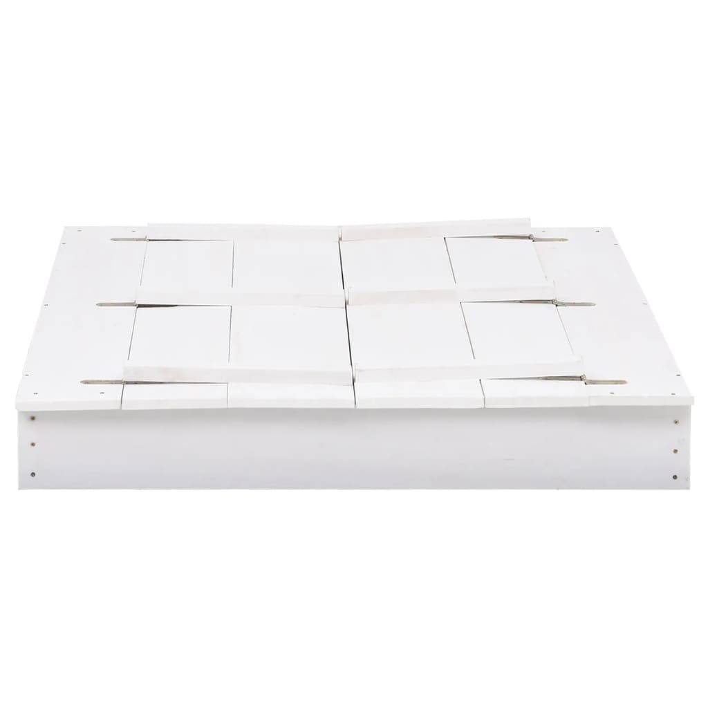 Sandkasten Tannenholz Weiß 95x90x15 cm - Premium Sandkästen - Just €133.60! Shop now at homesales4u