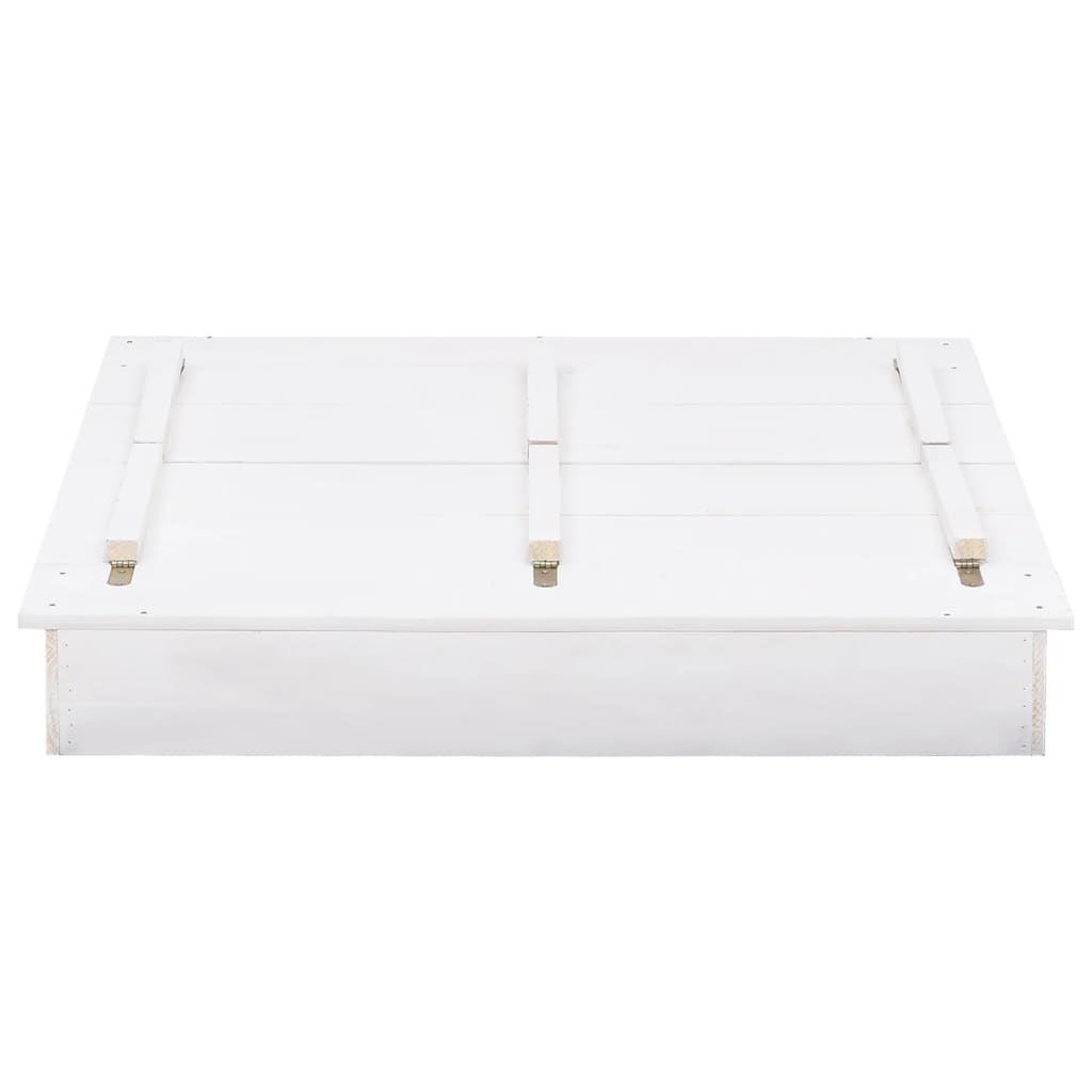 Sandkasten Tannenholz Weiß 95x90x15 cm - Premium Sandkästen - Just €133.60! Shop now at homesales4u