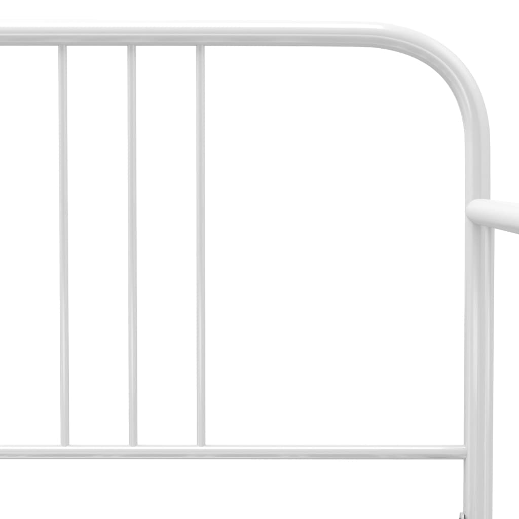 Ausziehsofa Bettgestell Weiß Metall 90x200 cm - Premium Betten & Bettgestelle - Just €165.94! Shop now at homesales4u