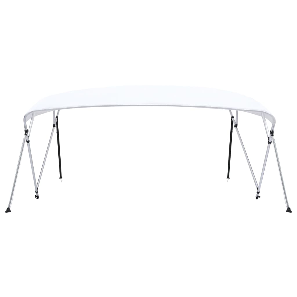 4-Bow Bimini Top Weiß 243x(230-244)x137 cm - Premium Bootspersenninge & Bootsplanen - Just €243.75! Shop now at homesales4u