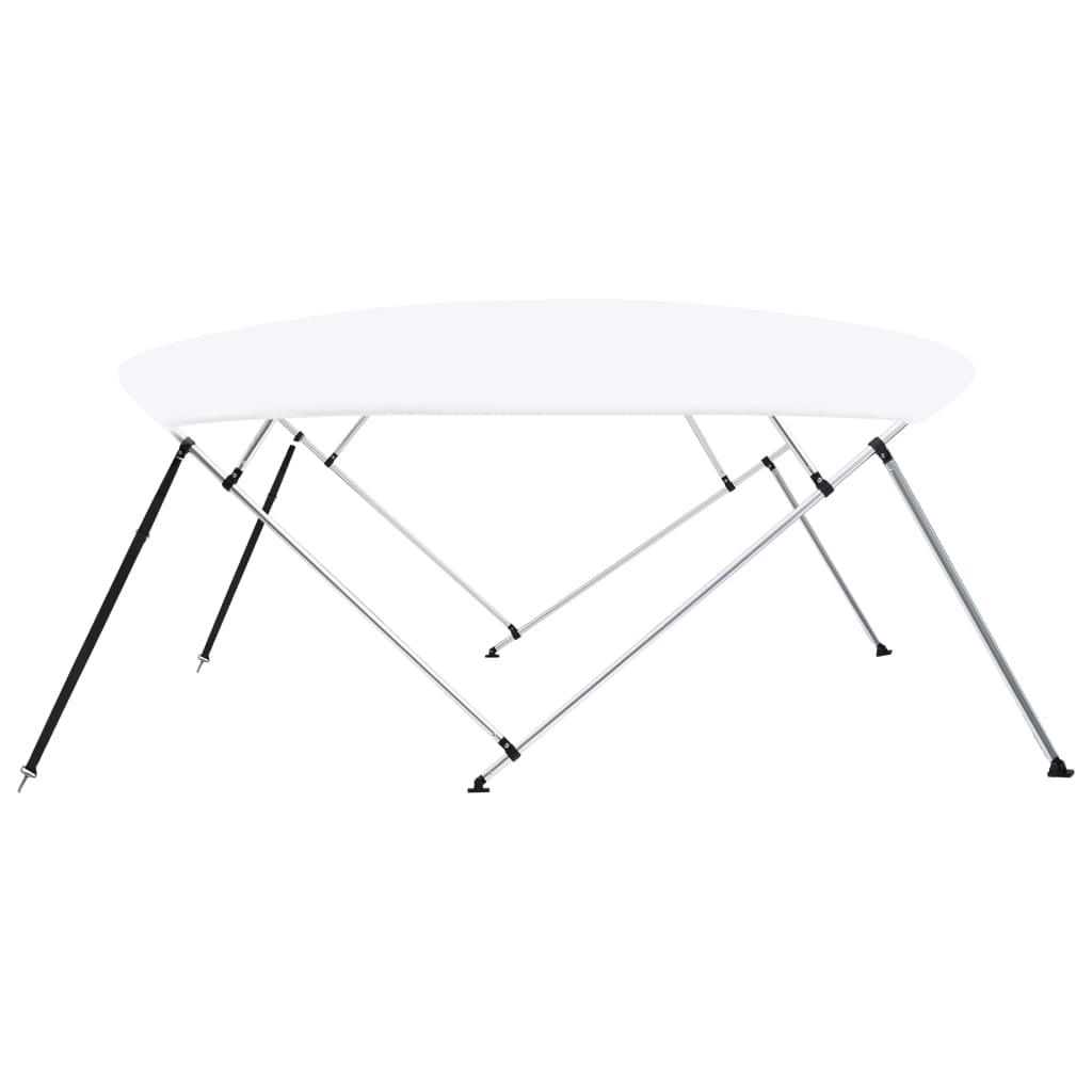 4-Bow Bimini Top Weiß 243x(230-244)x137 cm - Premium Bootspersenninge & Bootsplanen - Just €243.75! Shop now at homesales4u
