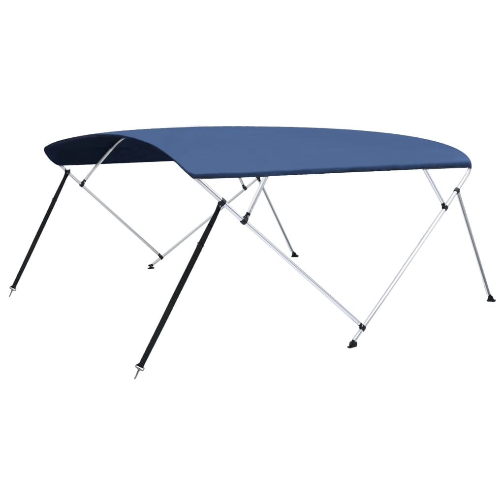 4-Bow Bimini Top Marineblau 243x(230-244)x137 cm - Premium Bootspersenninge & Bootsplanen - Just €247.69! Shop now at homesales4u