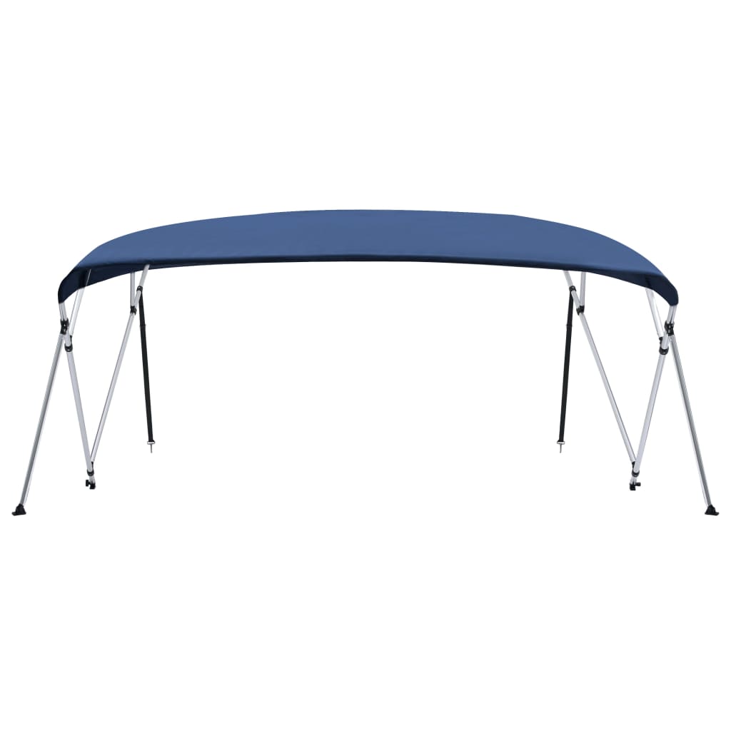 4-Bow Bimini Top Marineblau 243x(230-244)x137 cm - Premium Bootspersenninge & Bootsplanen - Just €247.69! Shop now at homesales4u