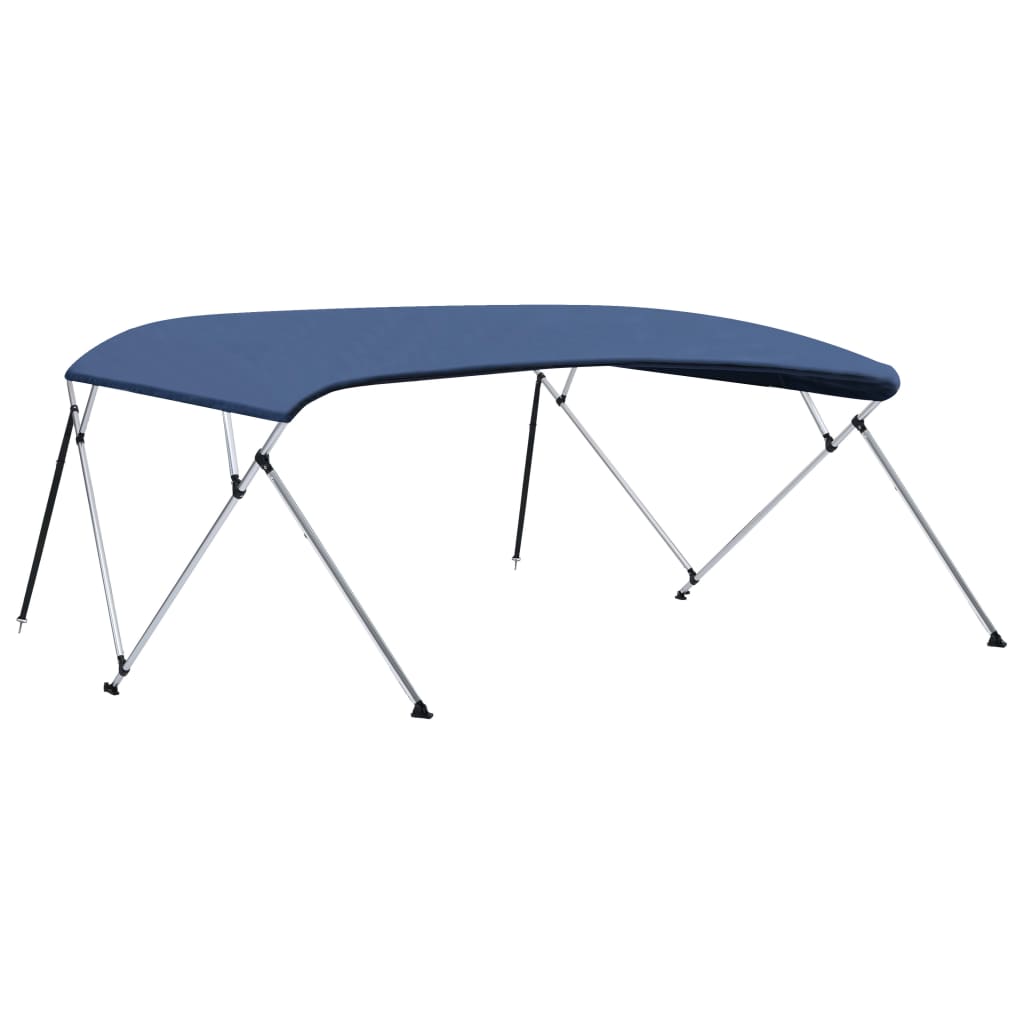 4-Bow Bimini Top Marineblau 243x(230-244)x137 cm - Premium Bootspersenninge & Bootsplanen - Just €247.69! Shop now at homesales4u