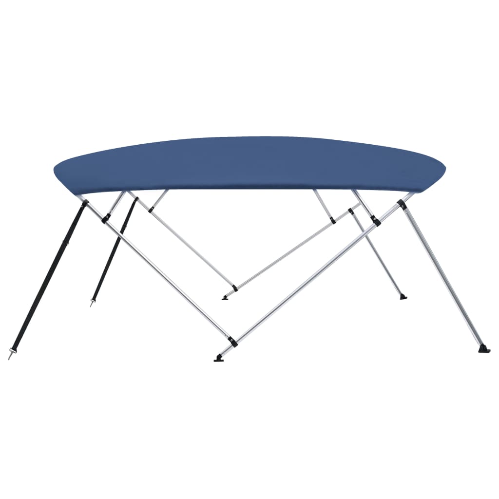 4-Bow Bimini Top Marineblau 243x(230-244)x137 cm - Premium Bootspersenninge & Bootsplanen - Just €247.69! Shop now at homesales4u