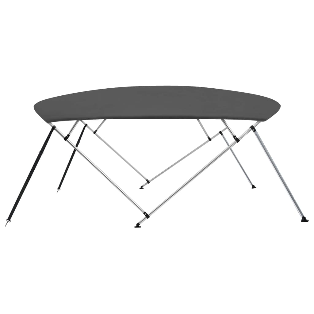 4-Bow Bimini Top Anthrazit 243x(230-244)x137 cm - Premium Bootspersenninge & Bootsplanen - Just €264.07! Shop now at homesales4u