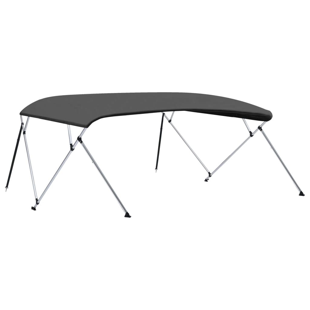 4-Bow Bimini Top Anthrazit 243x(230-244)x137 cm - Premium Bootspersenninge & Bootsplanen - Just €264.07! Shop now at homesales4u