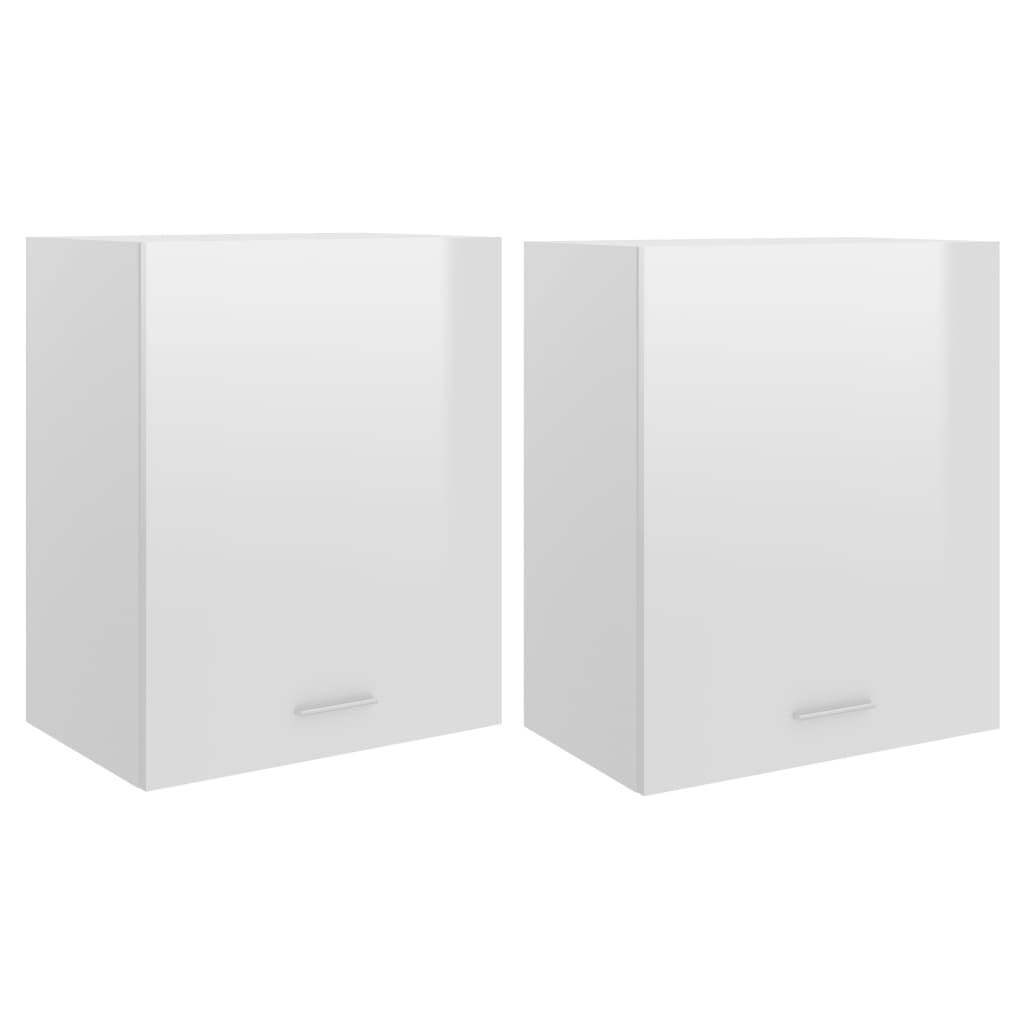 Hängeschränke 2 Stk. Lyon Hochglanz-Weiß 50x31x60 cm Holzwerkstoff - Premium Küchenschränke - Just €110.33! Shop now at homesales4u