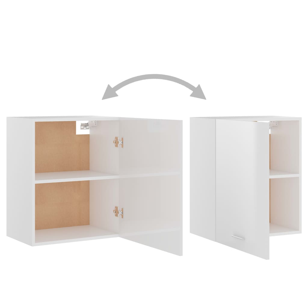 Hängeschränke 2 Stk. Lyon Hochglanz-Weiß 50x31x60 cm Holzwerkstoff - Premium Küchenschränke - Just €110.33! Shop now at homesales4u
