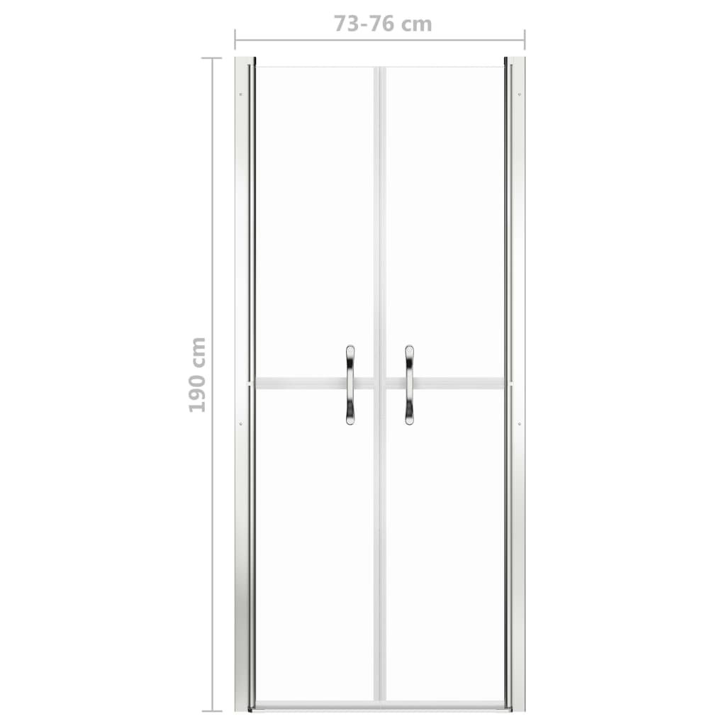 Duschtür Transparent ESG 76x190 cm - Premium Duschkabinen & -türen - Just €248.66! Shop now at homesales4u