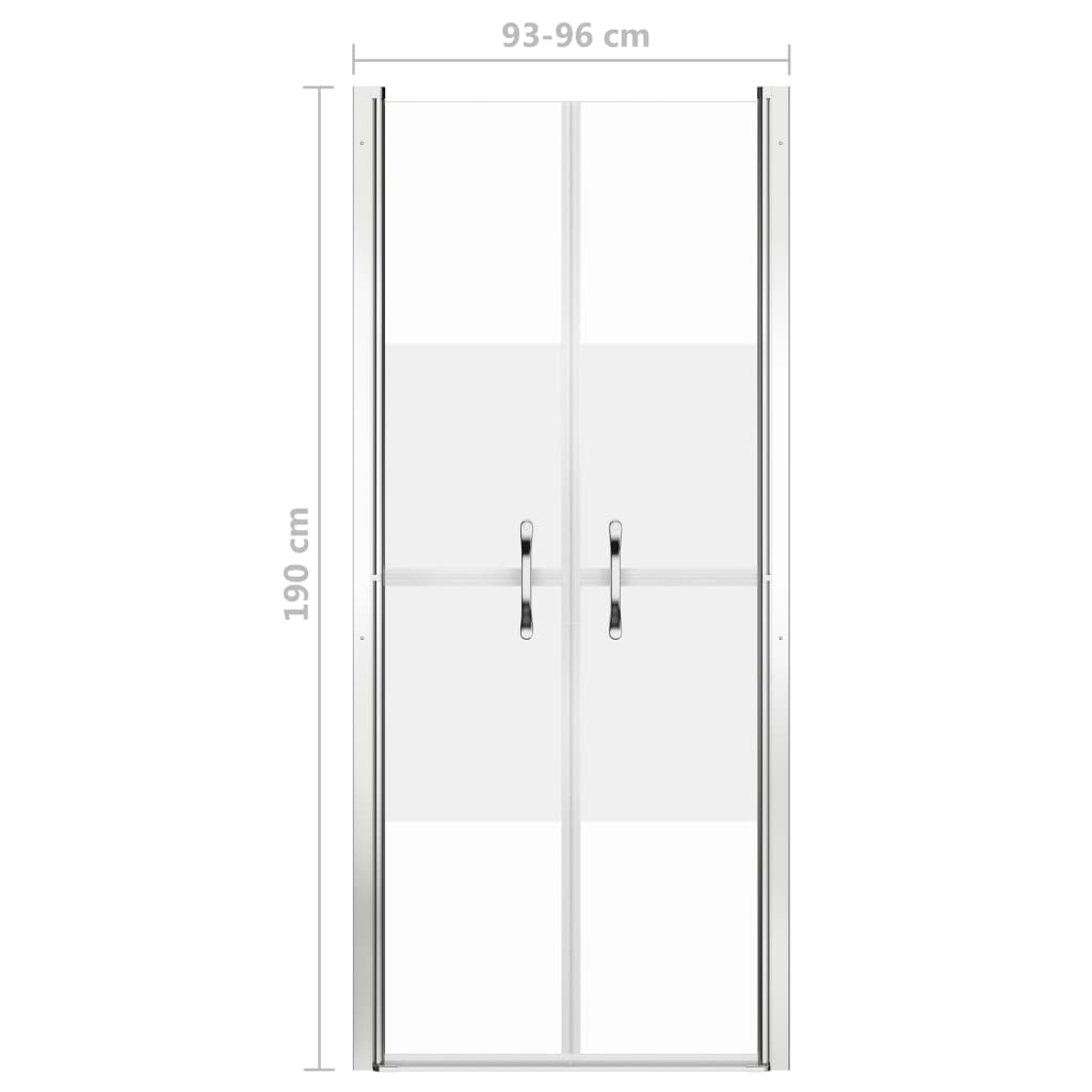 Duschtür Halbmatt ESG 96x190 cm - Premium Duschkabinen & -türen - Just €283.10! Shop now at homesales4u