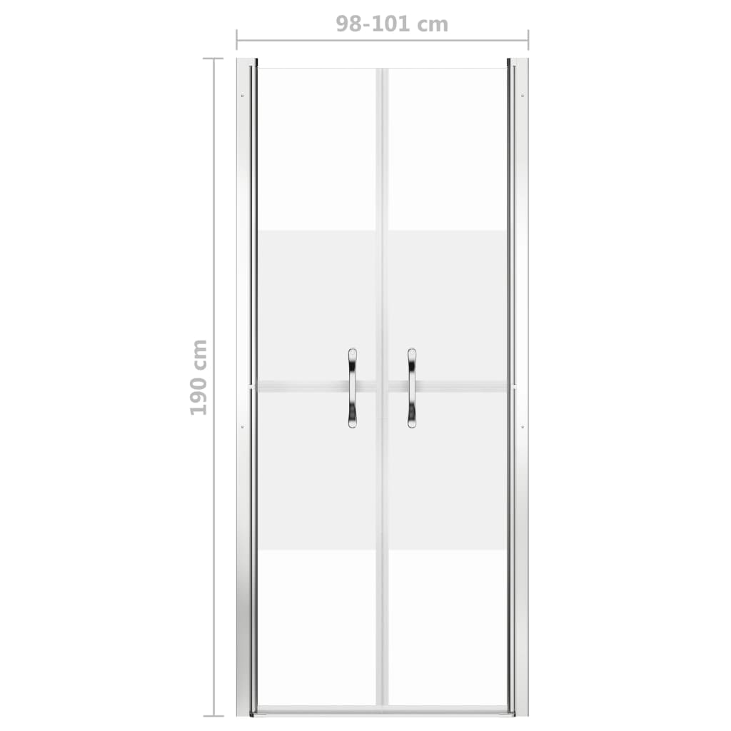 Duschtür Halbmatt ESG 101x190 cm - Premium Duschkabinen & -türen - Just €243.05! Shop now at homesales4u