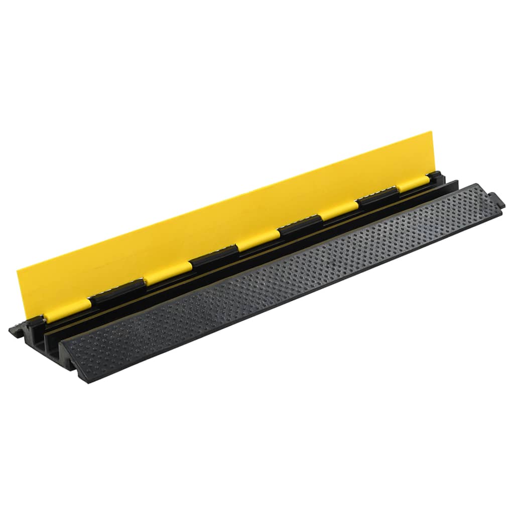 Kabelbrücken Überfahrschutz 2 Stk. 2 Kanäle Gummi 101,5 cm - Premium Verkehrsschilder - Just €102.62! Shop now at homesales4u