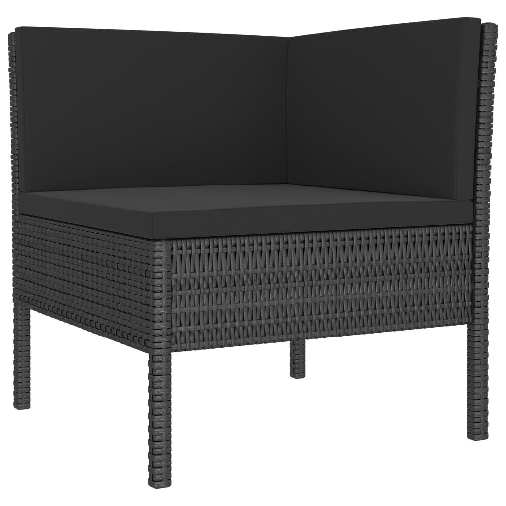 10-tlg. Garten-Lounge-Set mit Auflagen Poly Rattan Schwarz - Premium Gartenmöbel-Sets - Just €883.47! Shop now at homesales4u