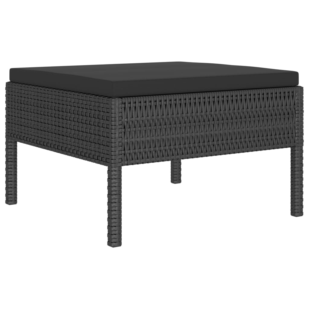 10-tlg. Garten-Lounge-Set mit Auflagen Poly Rattan Schwarz - Premium Gartenmöbel-Sets - Just €883.47! Shop now at homesales4u