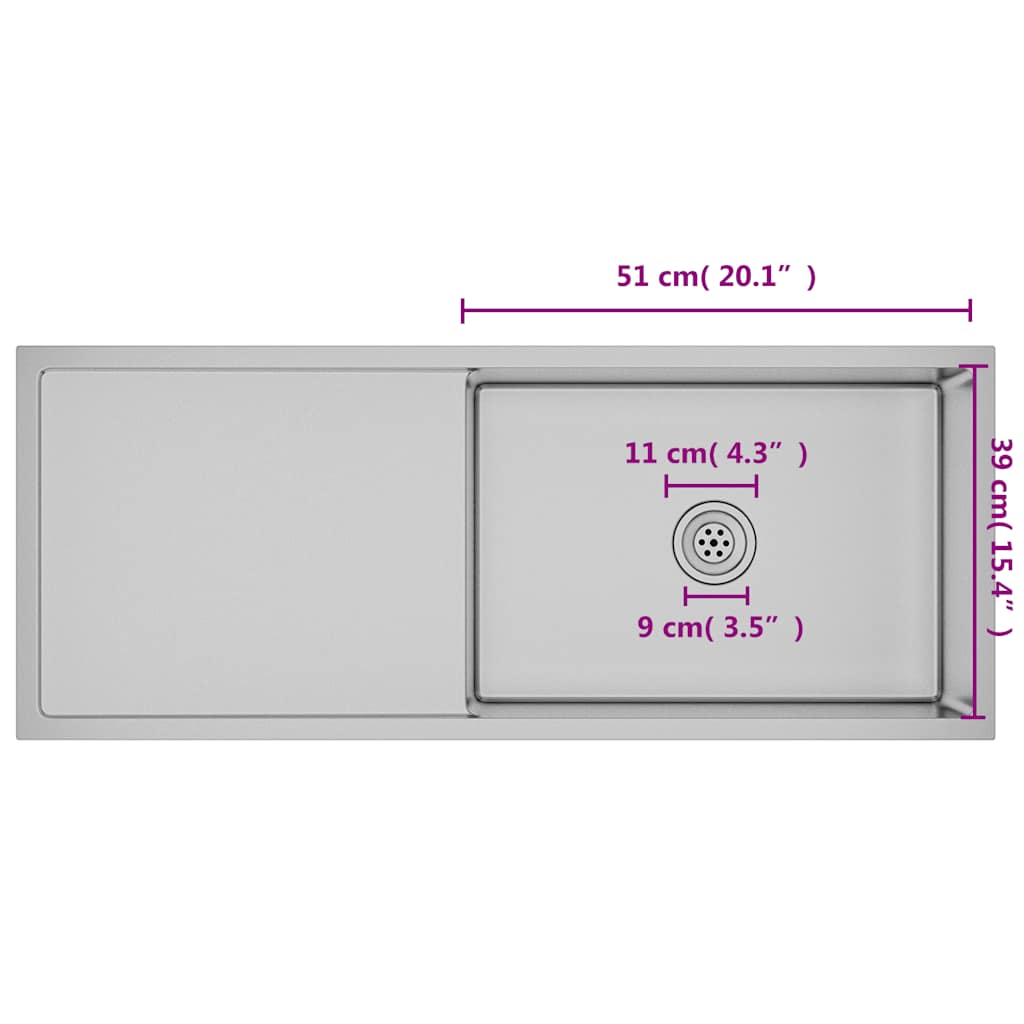 Handgemachte Einbauspüle Edelstahl - Premium Küchenspülen & Spülbecken - Just €339.02! Shop now at homesales4u