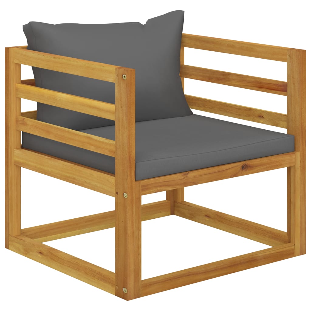 5-tlg. Garten-Lounge-Set mit Auflagen Massivholz Akazie - Premium Gartenmöbel-Sets - Just €618.71! Shop now at homesales4u