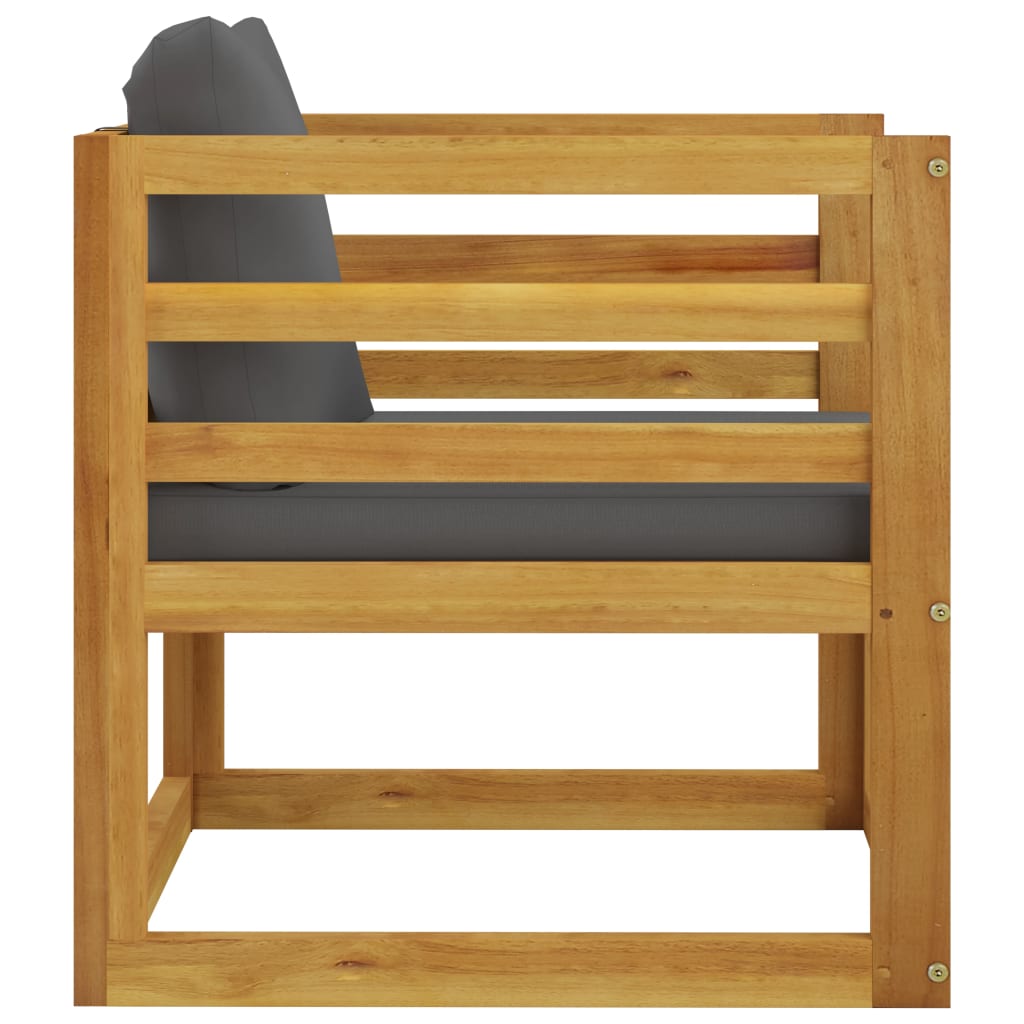5-tlg. Garten-Lounge-Set mit Auflagen Massivholz Akazie - Premium Gartenmöbel-Sets - Just €618.71! Shop now at homesales4u