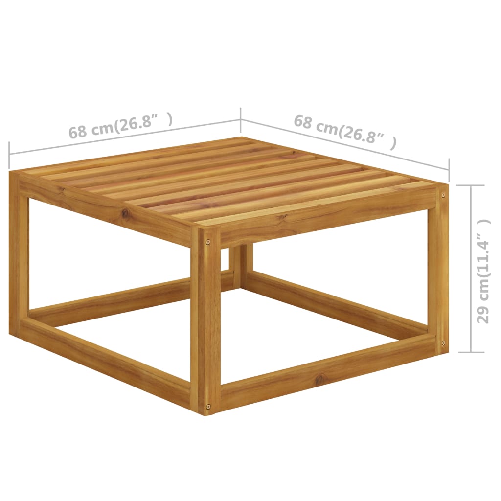 6-tlg. Garten-Lounge-Set mit Auflagen Creme Massivholz Akazie - Premium Gartenmöbel-Sets - Just €687.26! Shop now at homesales4u