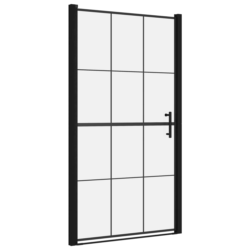 Duschtür Hartglas 100 x 178 cm Schwarz - Premium Duschkabinen & -türen - Just €249.07! Shop now at homesales4u