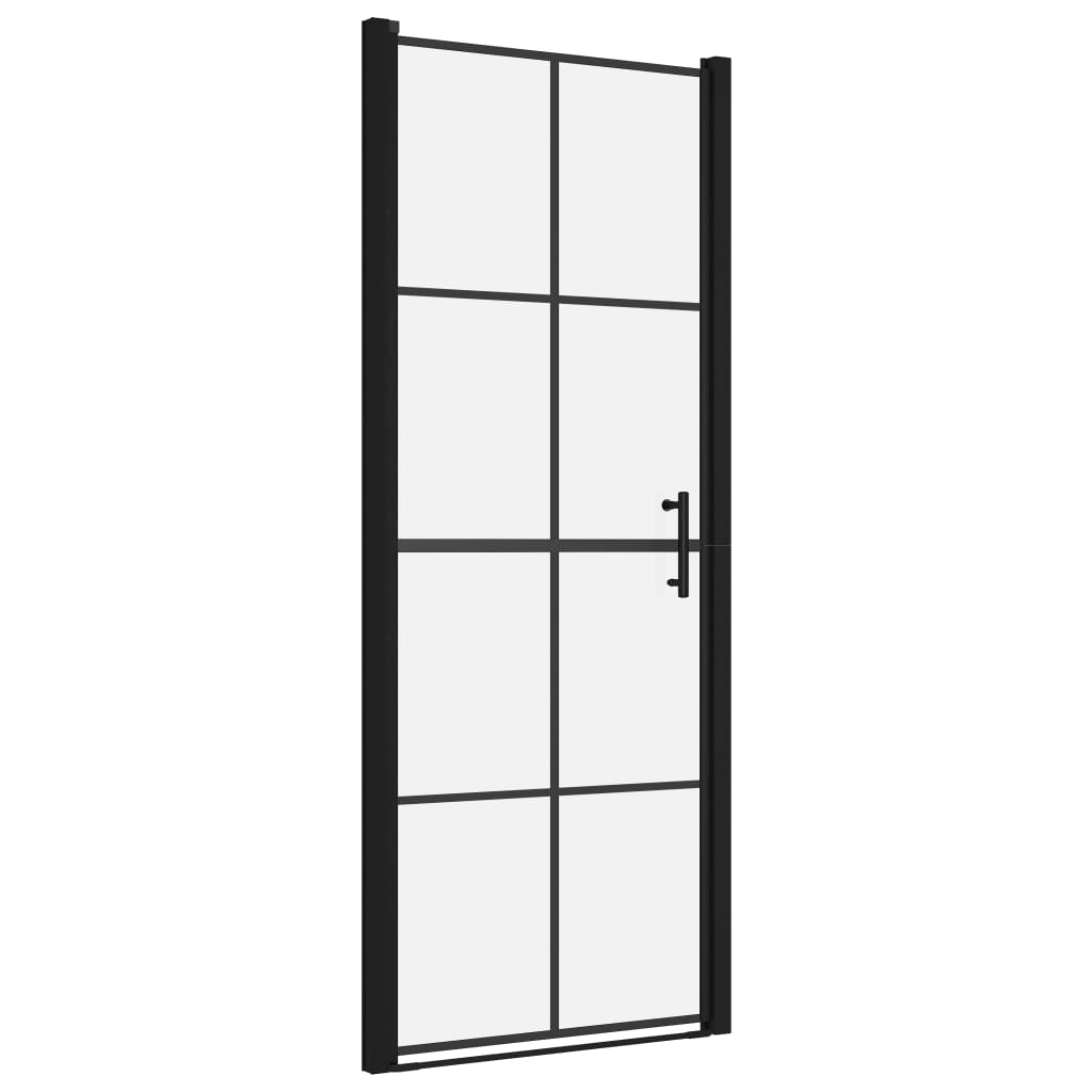 Duschtür Hartglas 81x195 cm Schwarz - Premium Duschkabinen & -türen - Just €271.19! Shop now at homesales4u