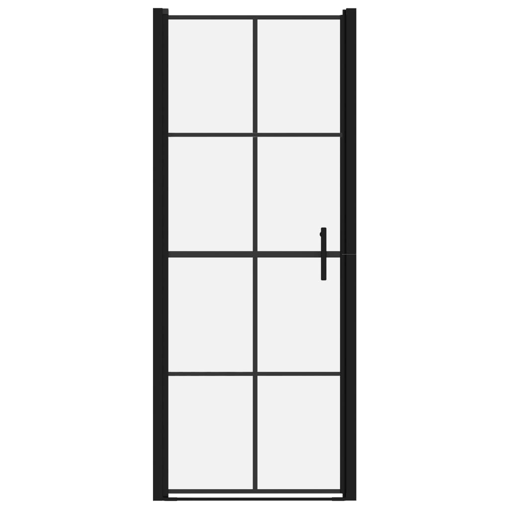 Duschtür Hartglas 81x195 cm Schwarz - Premium Duschkabinen & -türen - Just €271.19! Shop now at homesales4u