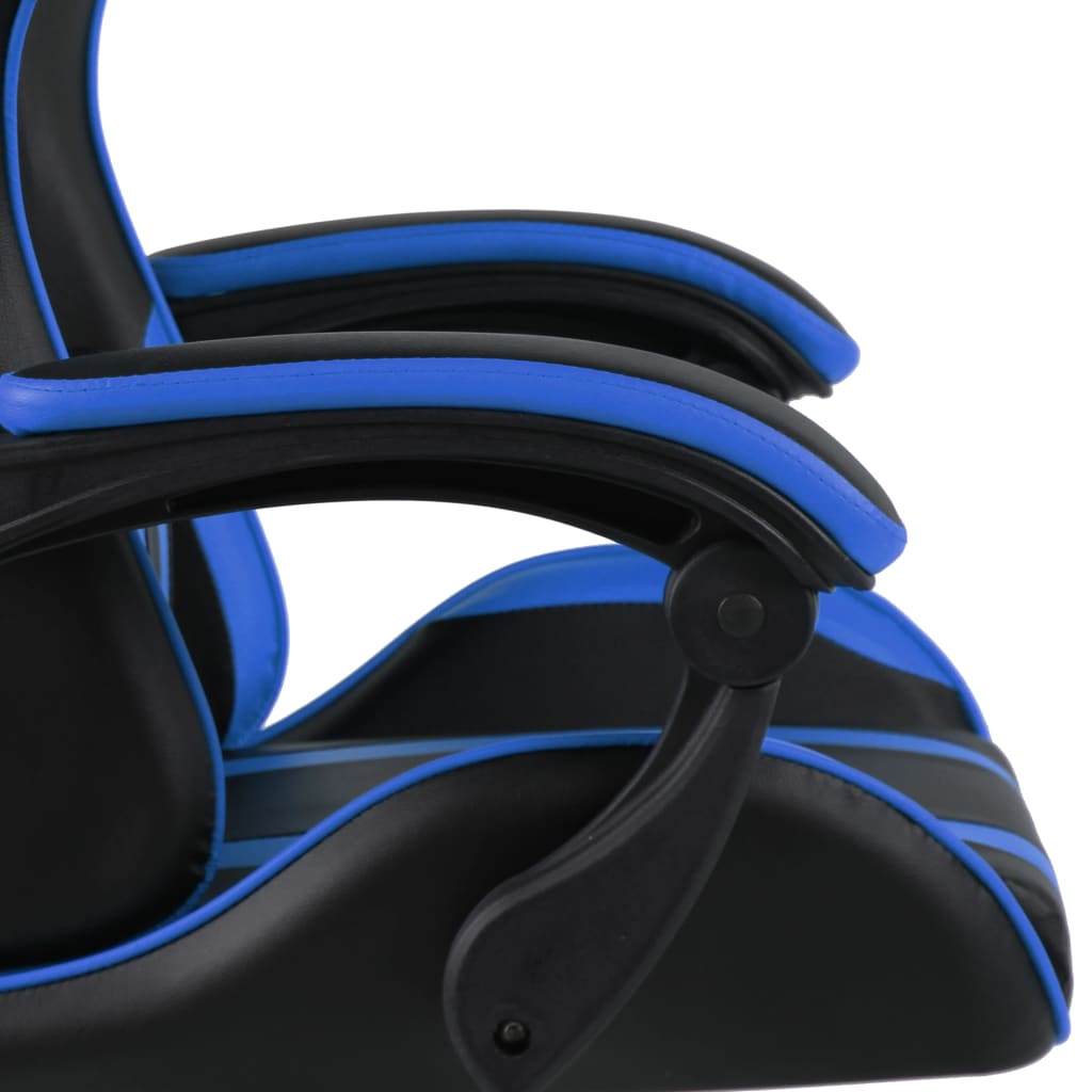 Gaming-Stuhl Schwarz und Blau Kunstleder - Premium Bürostühle - Just €145.88! Shop now at homesales4u