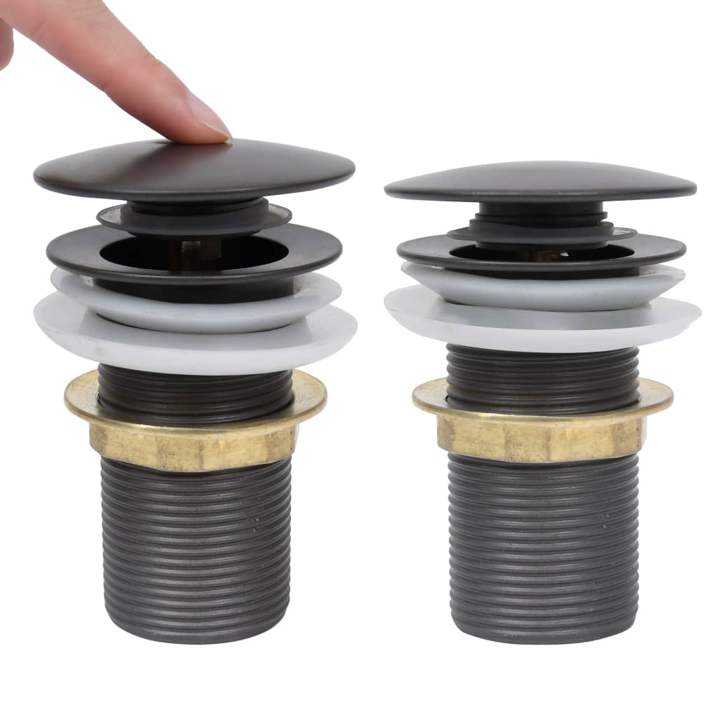 Ablaufgarnitur ohne Überlauf Grau 6,4x6,4x9,1 cm - Premium Armaturen - Just €22.10! Shop now at homesales4u