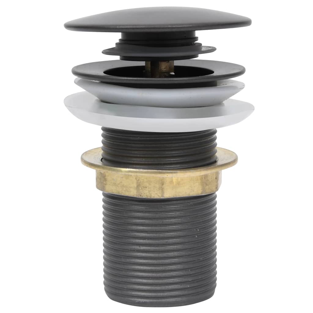 Ablaufgarnitur ohne Überlauf Grau 6,4x6,4x9,1 cm - Premium Armaturen - Just €22.10! Shop now at homesales4u
