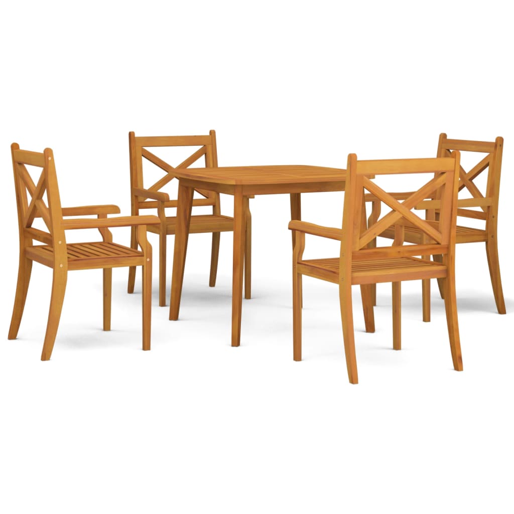 5-tlg. Garten-Essgruppe Massivholz Akazie - Premium Gartenmöbel-Sets - Just €507.12! Shop now at homesales4u