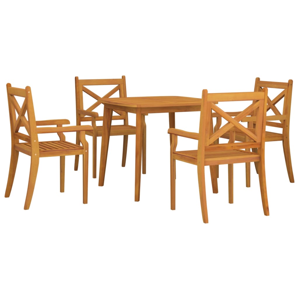 5-tlg. Garten-Essgruppe Massivholz Akazie - Premium Gartenmöbel-Sets - Just €507.12! Shop now at homesales4u