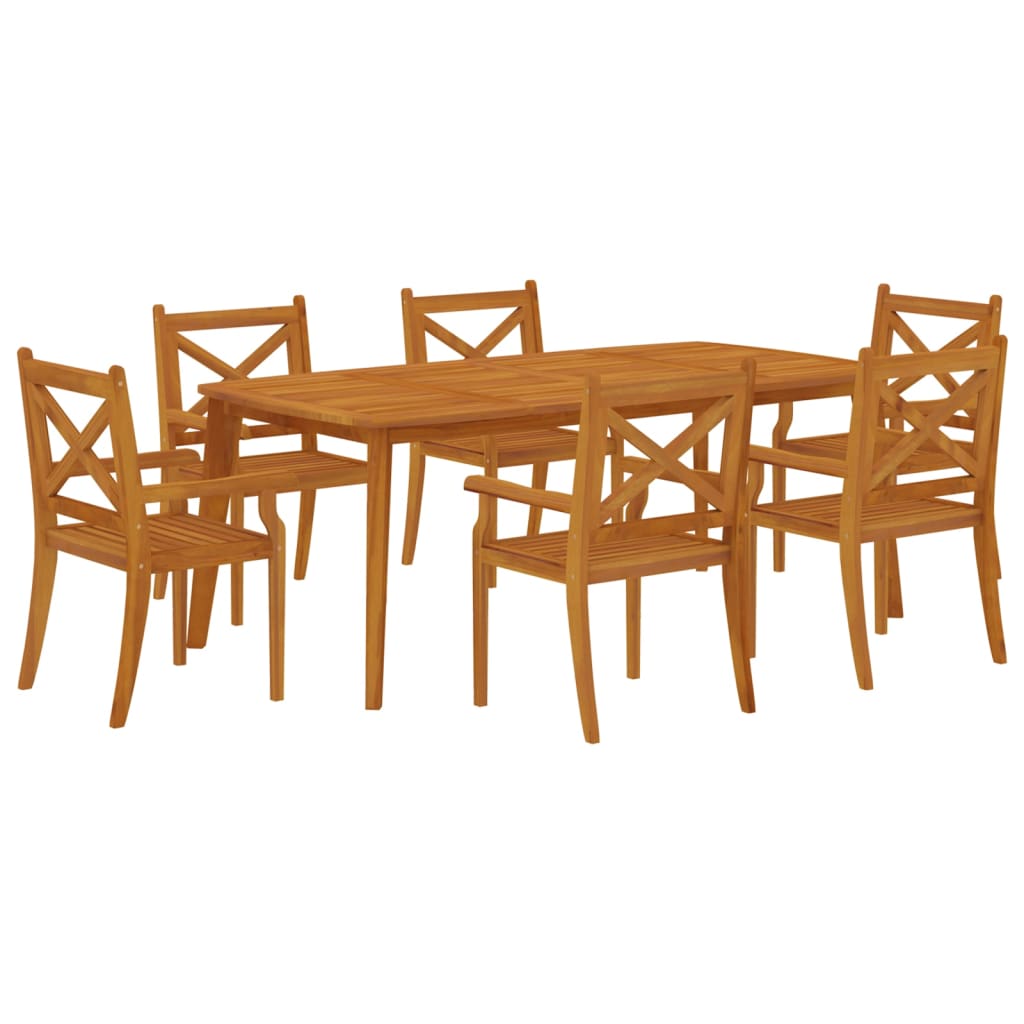 7-tlg. Garten-Essgruppe Massivholz Akazie - Premium Gartenmöbel-Sets - Just €889.97! Shop now at homesales4u