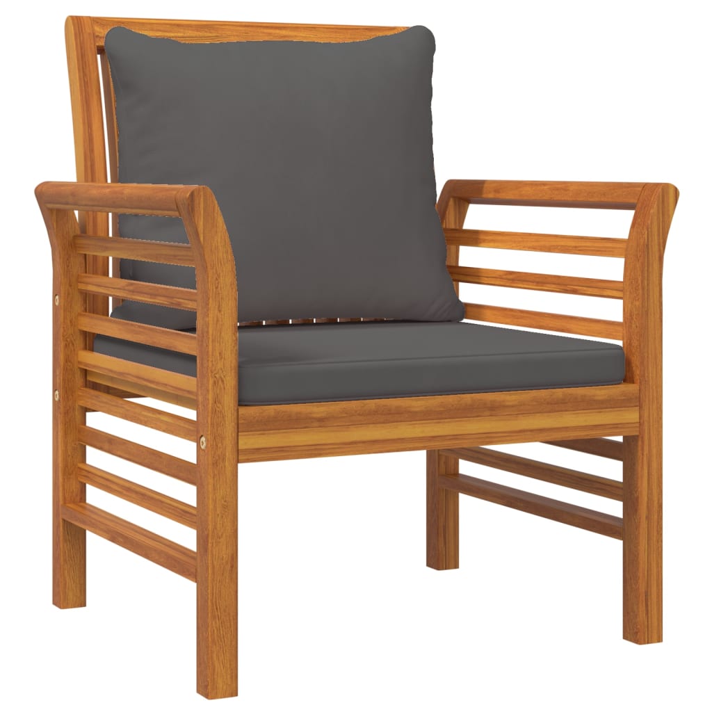 5-tlg. Garten-Lounge-Set mit Kissen Massivholz Akazie - Premium Gartenmöbel-Sets - Just €709.22! Shop now at homesales4u