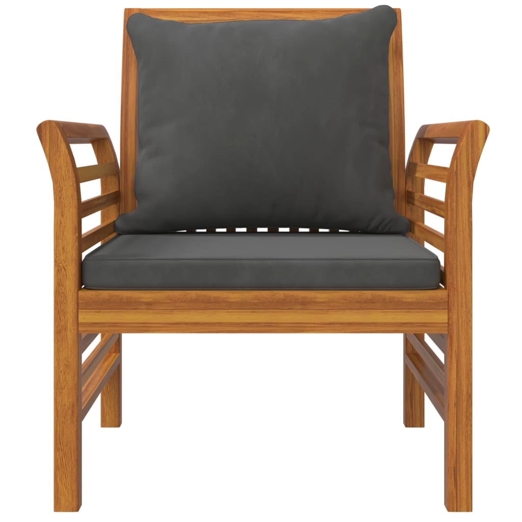 5-tlg. Garten-Lounge-Set mit Kissen Massivholz Akazie - Premium Gartenmöbel-Sets - Just €709.22! Shop now at homesales4u