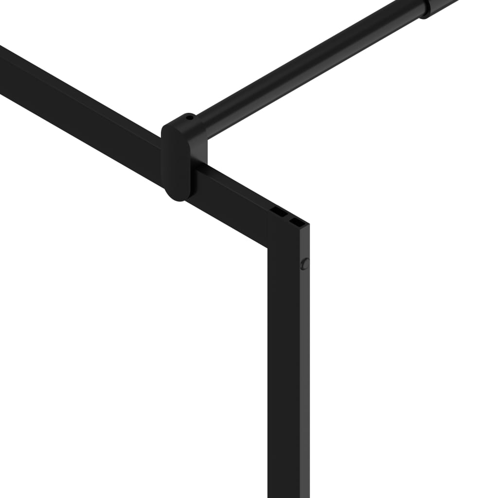 Duschwand für Begehbare Duschen ESG-Klarglas Schwarz 90x195 cm - Premium Duschwände - Just €231.49! Shop now at homesales4u