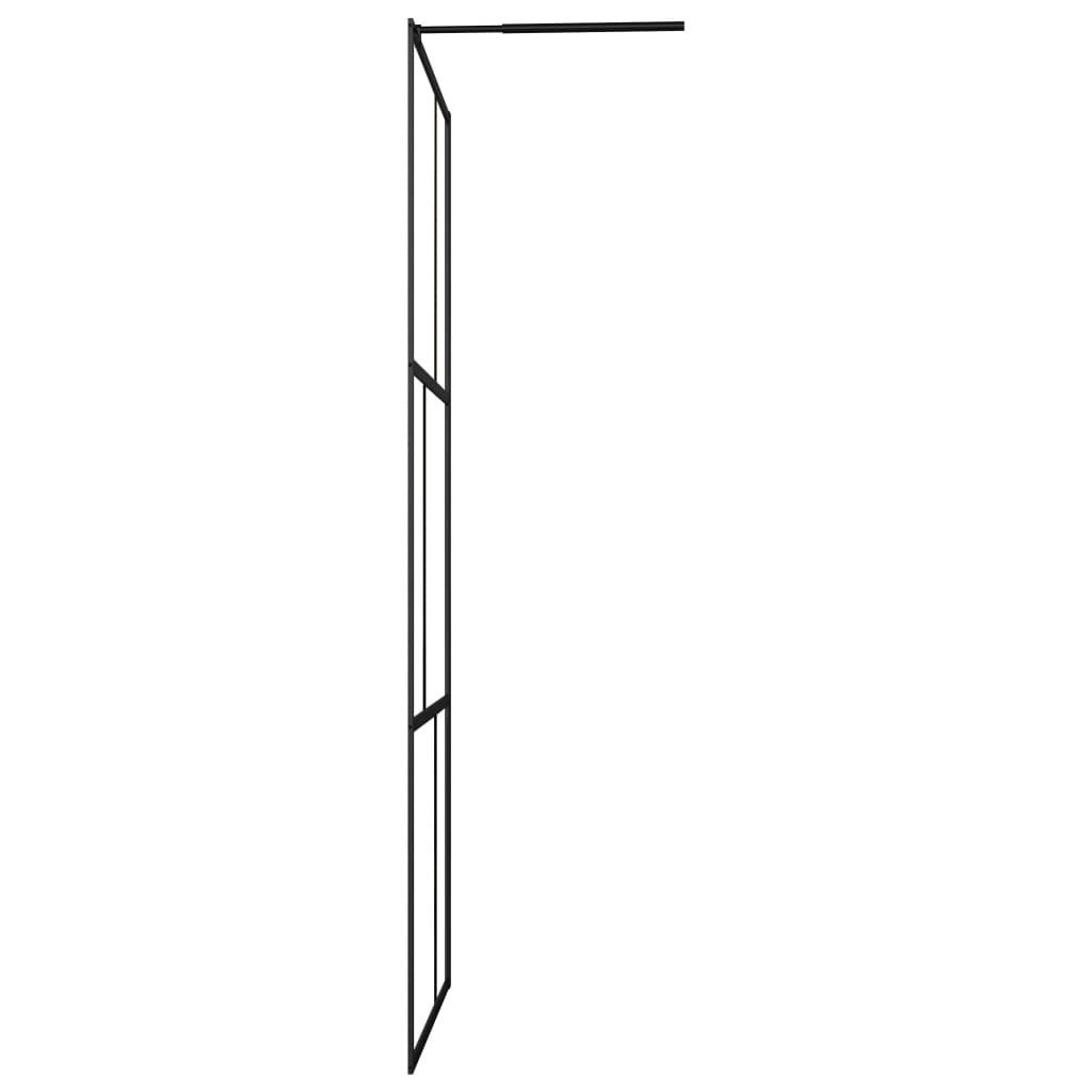 Duschwand für Begehbare Duschen mit Hartglas Schwarz 100x195 cm - Premium Duschwände - Just €231.69! Shop now at homesales4u